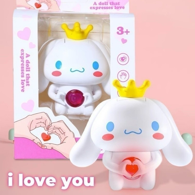 【Kado Unik】Ready Versisuara i love you Cinnamoroll Melody Lotso Kuromi Sanrio LED Night Light Gantun