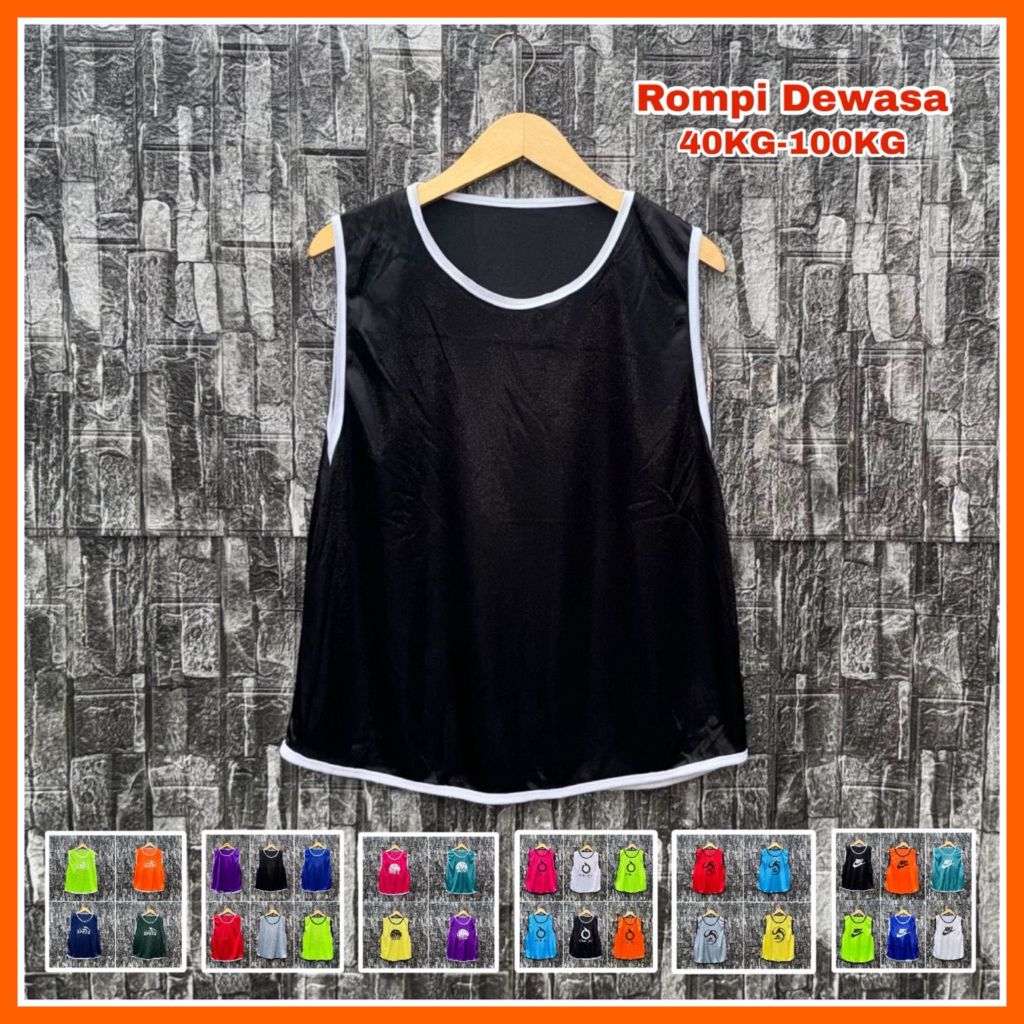 Rompi Dewasa - Rompi Bola Futsal Basket Voli Murah Rompi Olahraga Polos Untuk Pria Wanita Rompi Spor