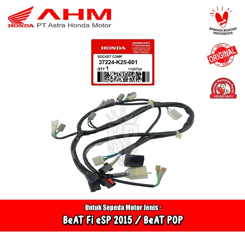 Wayar Kabel Speedometer KM Honda BeAT Fi eSP POP 2015 Non ISS Original AHM 37224-K25-601