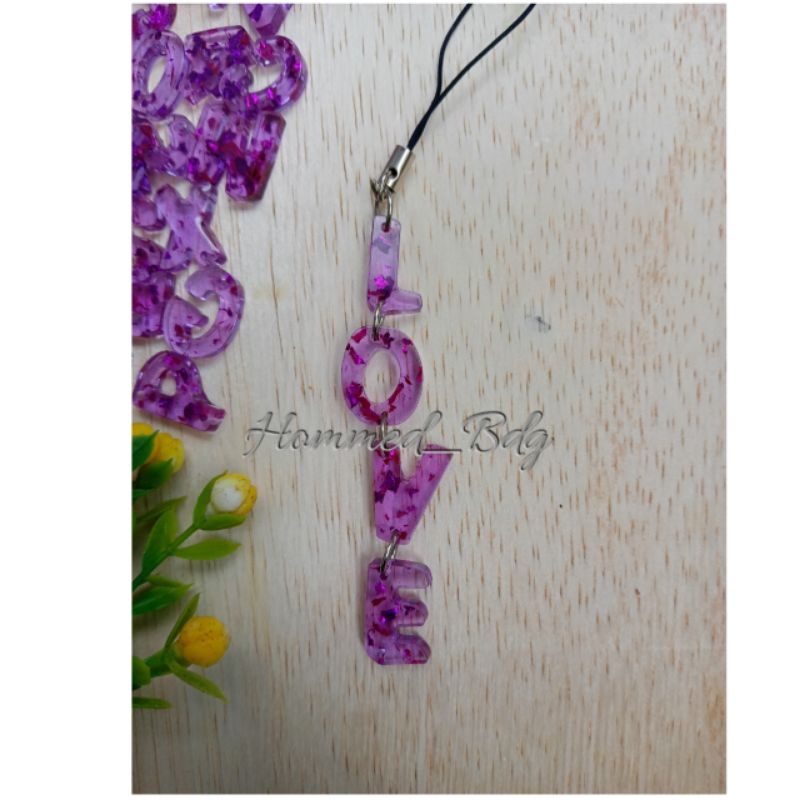 gantungan hp bisa custom nama aksesoris tali hp lucu terbaru