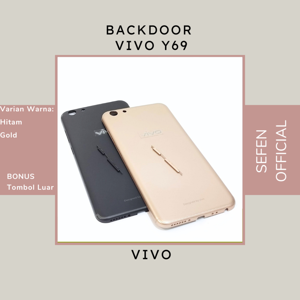 Backcover Backdoor Vivo Y69 Back Casing / Tutup Belakang Baterai Vivo Y69