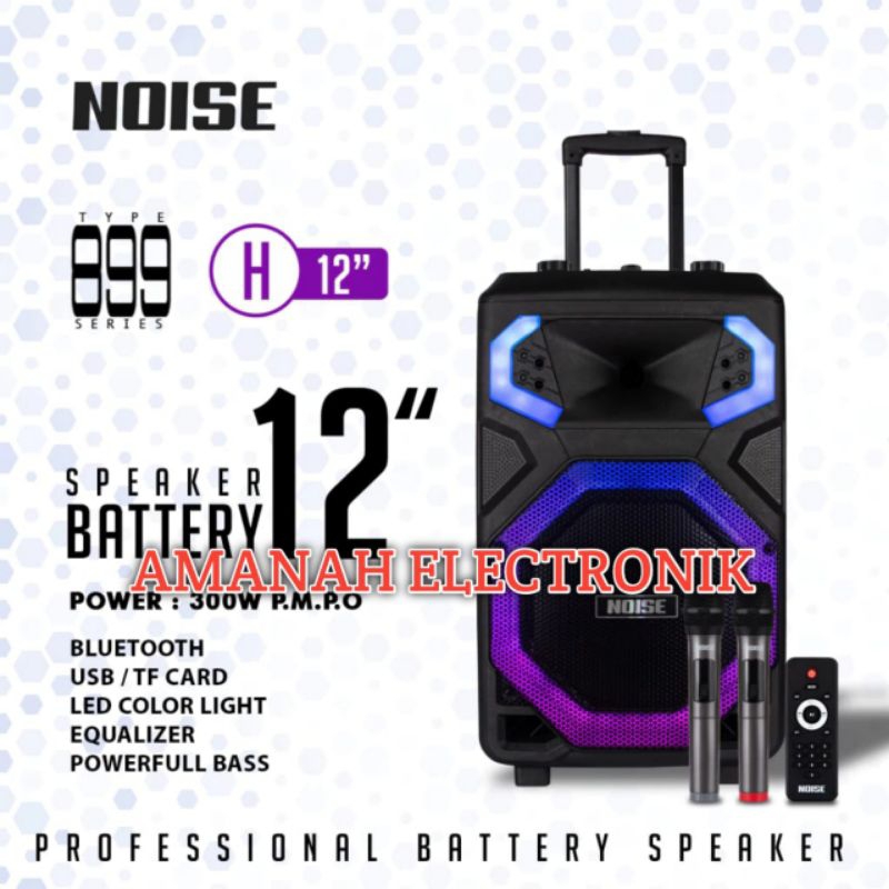 Speaker Portable Noise 899 H12 Original 12inch Bluetooth
