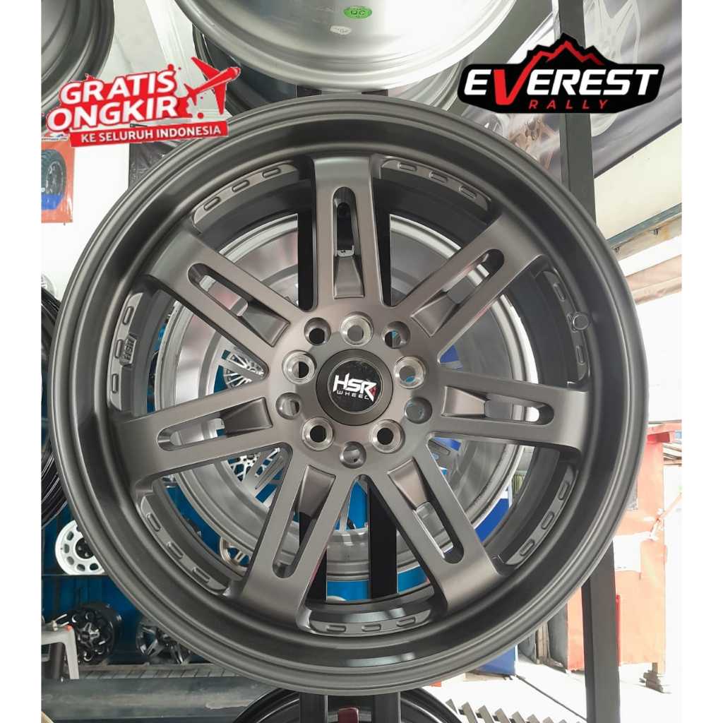 Velg Mobil Racing Ring 17 HSR DAIMON warna grey VELOZ XENIA SIENTA ALTIS
