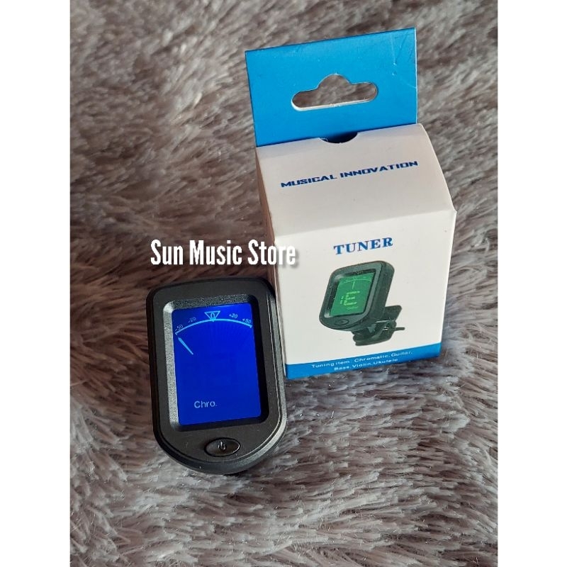 Tuner Gitar Clip On Digital - Tuner Gitar Bass Chromatic - Tuner Gitar Chromatic - Tuner Ukulele - T