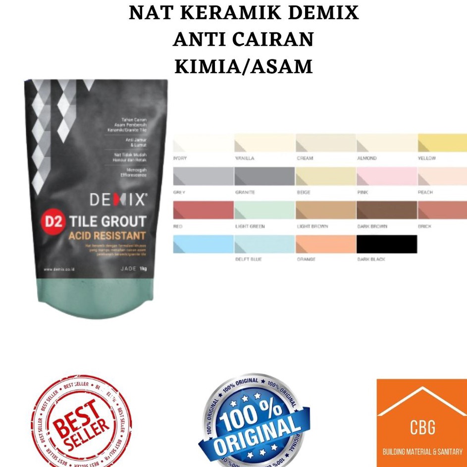 COD SEMEN NAT KERAMIK DEMIX D2 ANTI CAIRAN KIMIAANTI ACID