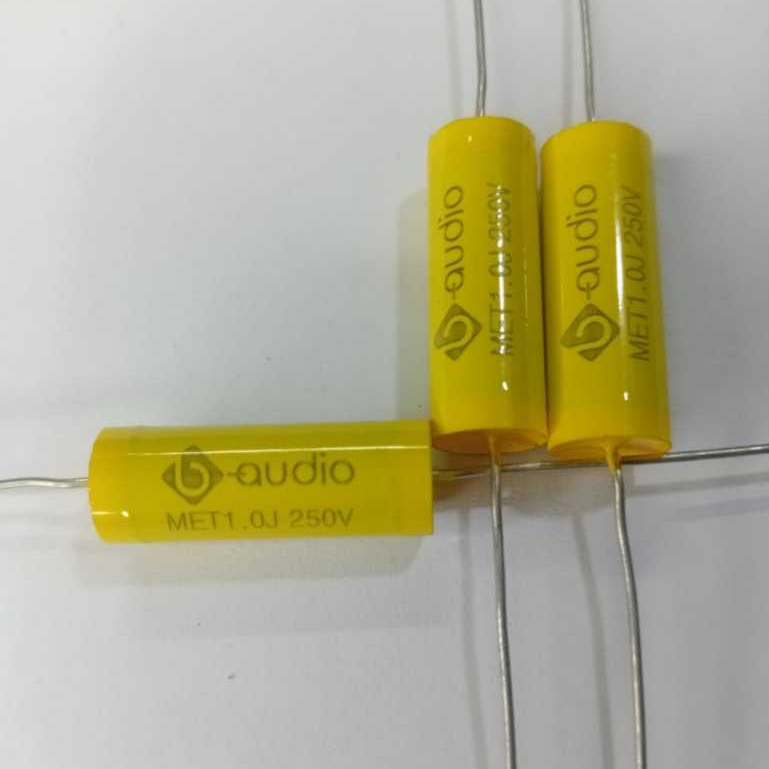 Kapasitor 1uF 250v B Audio MET Metalized Polyester Film untuk kebutuhan Eropa Capacitor B Audio MET 