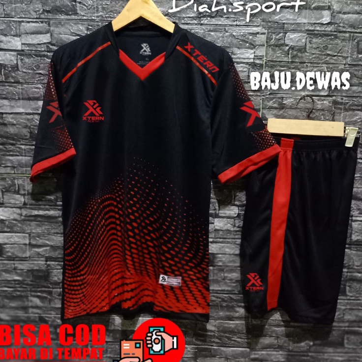 Lebih Keren  Jersey Futsal 1 Set Baju Celana Jersey Bola Pria Wanita Setelan