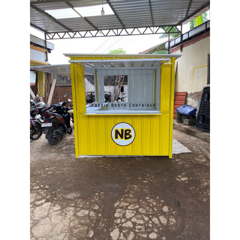 Gerobak / Booth Kontainer 250x200x200 PROMO Booth Warmindo