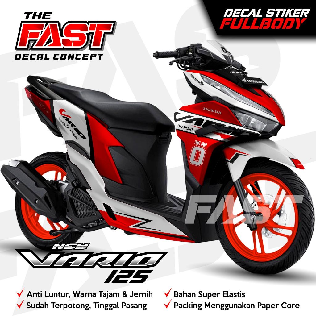 Decal Vario 125 New Fullbody 2023 Ohlins Racing Decal stiker Vario 125 LED/stiker Vario 125 New full