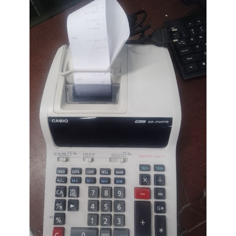

MESIN HITUNG KALKULATOR CASIO DR 240TM SECOND