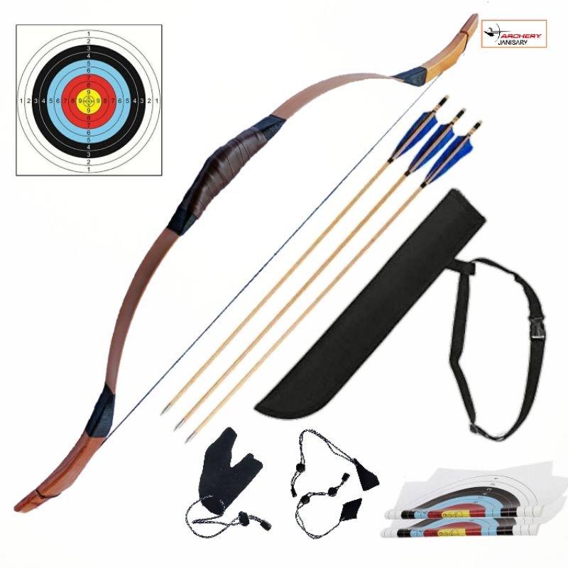 Busur Panah Dewasa Pemula Horse Bow Fiber