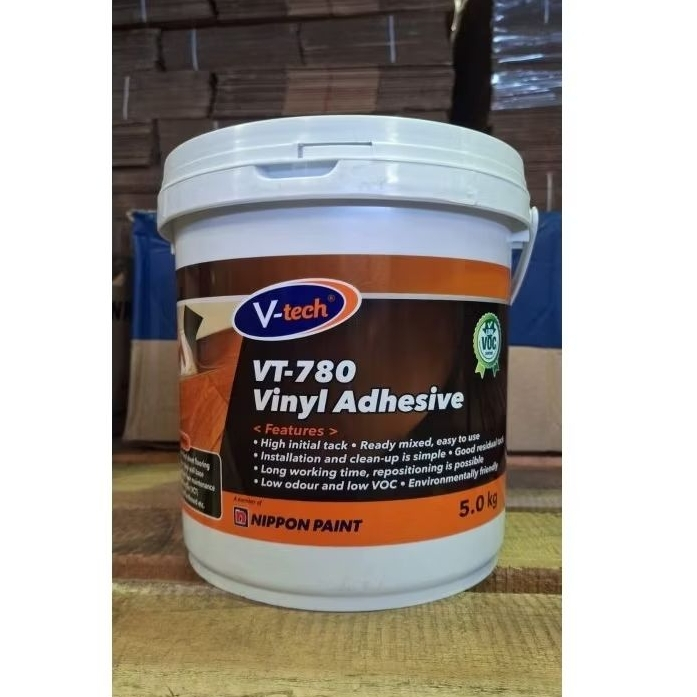 VT-780 5kg lem vinyl / lem khusus vinyl / vinyl adhesive / water based vinyl adhesive / lem lantai v