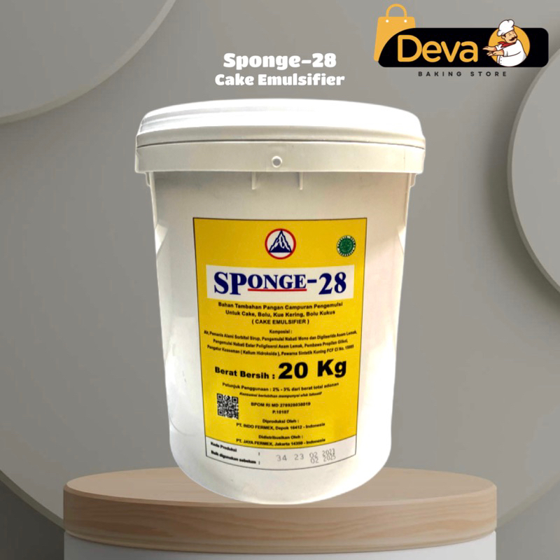 

Sponge-28 Cake Emulsifier - Sponge 28 Penstabil Kue 20kg