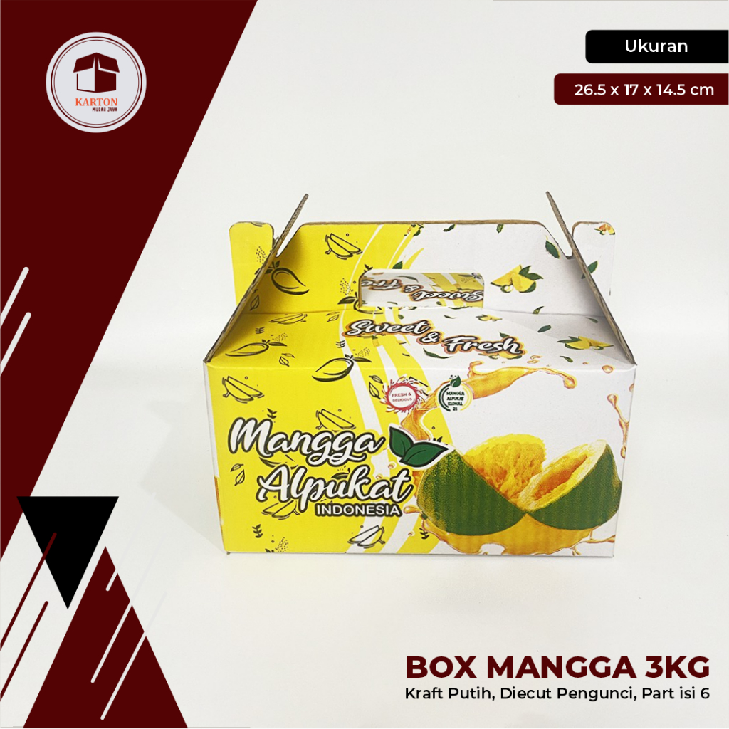 

BOX MANGGA JINJING VAR. 3 KG (FREE PARTISI/SKAT ISI 6 BUAH) - boxmangga/manggaalpukat/boxbuah/kardusbuah/boxjinjing/manggaklonal21/kardus