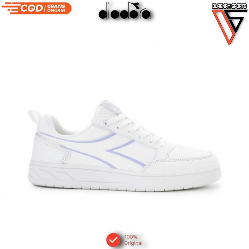 SALE DIADORA KORLAS  WOMEN'S SNEAKERS SHOES-WHITE PURPLE