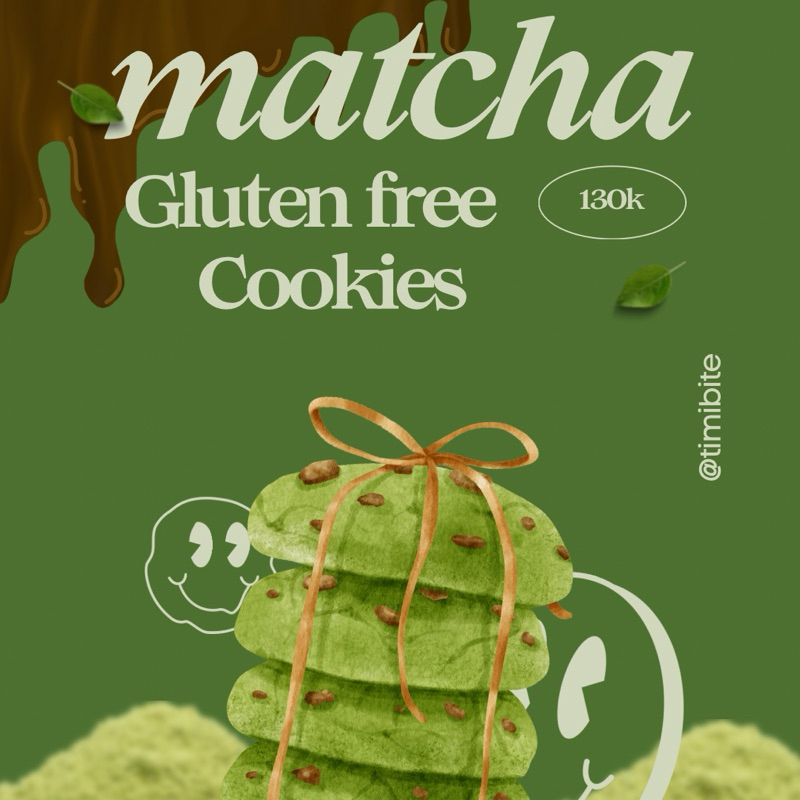 

Matcha Cookies | gluten free cookies | cookies matcha | cemilan sehat | cookies