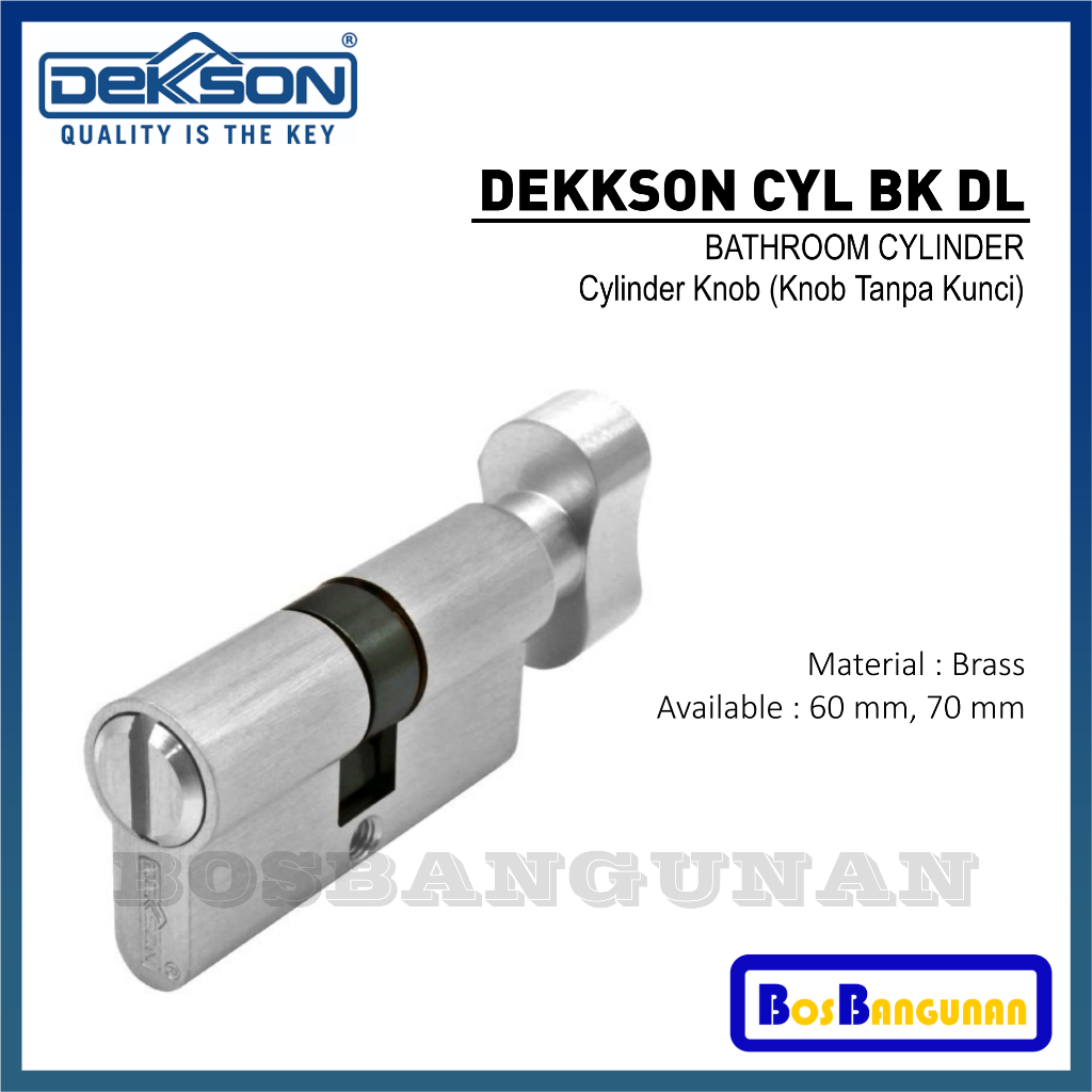Cylinder Knob - Kunci Dekkson CYL BK DL / CYLINDER DEKKSON CYL BK DL /  DEKKSON Cylinder knob (Knob 