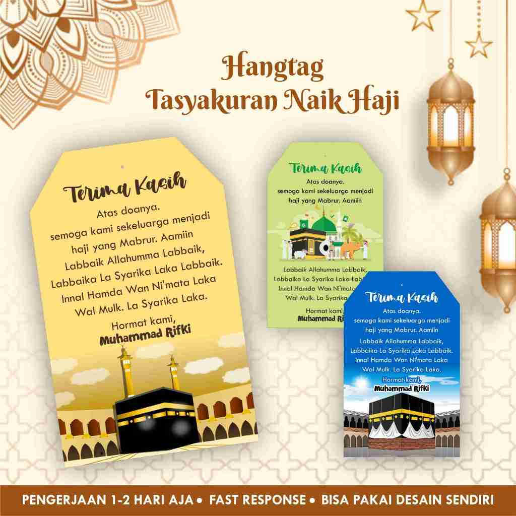 

Hangtag Tasyakuran Naik Haji