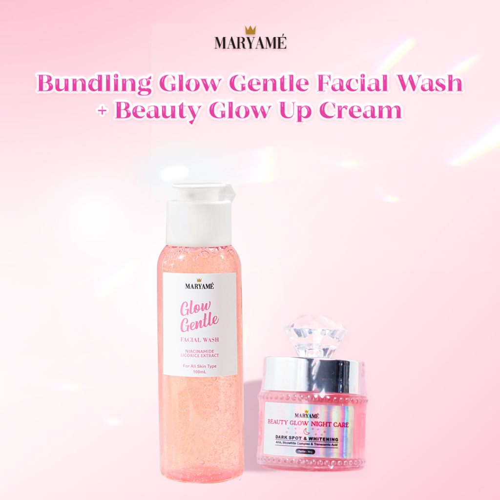 MARYAME Bundling Beauty Glow Night Care & MARYAME Glow Gentle Facial Wash