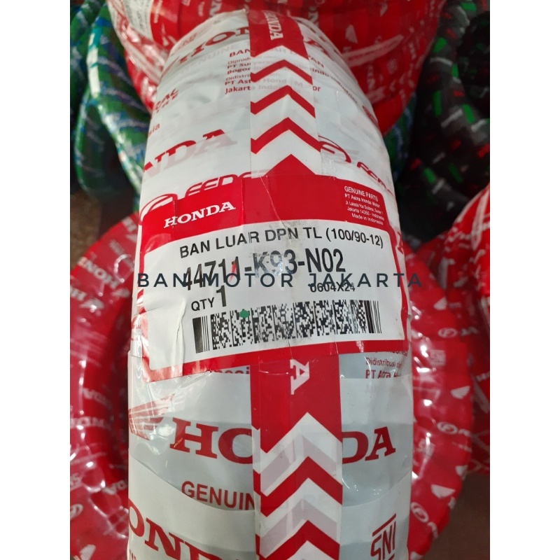 Ban Depan Scoopy Donat AHM 100/90-12 Honda Federal Ban Matic Ring 12 Tubeless Orisinil Scoopy New