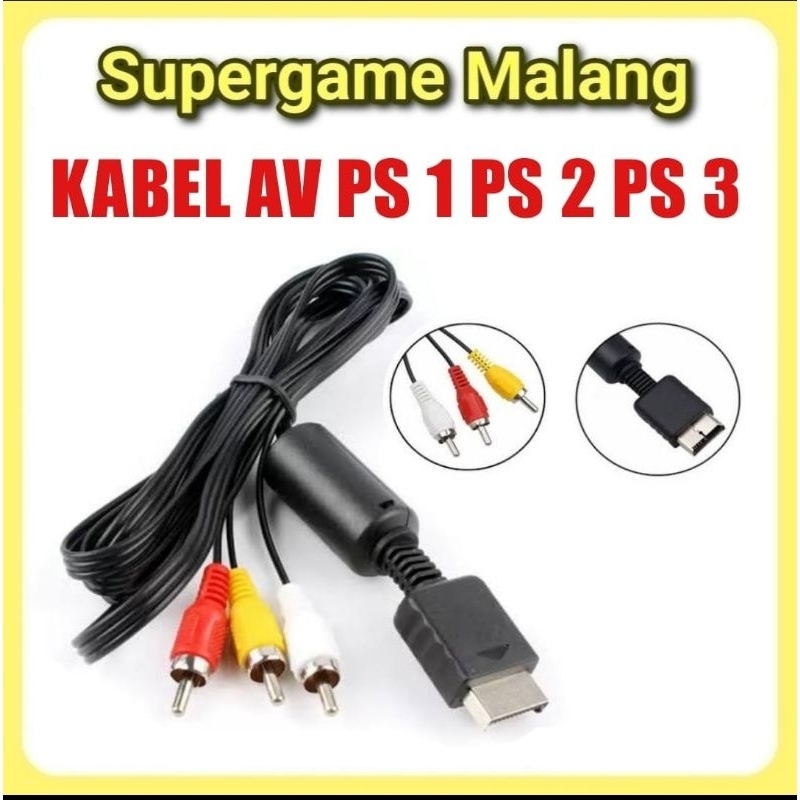Kabel AV PS1 PS 1 PS2 PS 2 PS3 PS 3 Sony Playstation