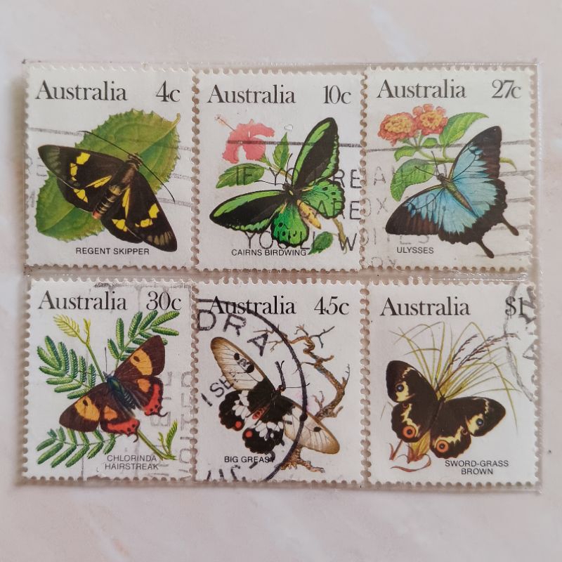 

(AG) Perangko Australia Butterflies (1983) Set 6 pcs Used