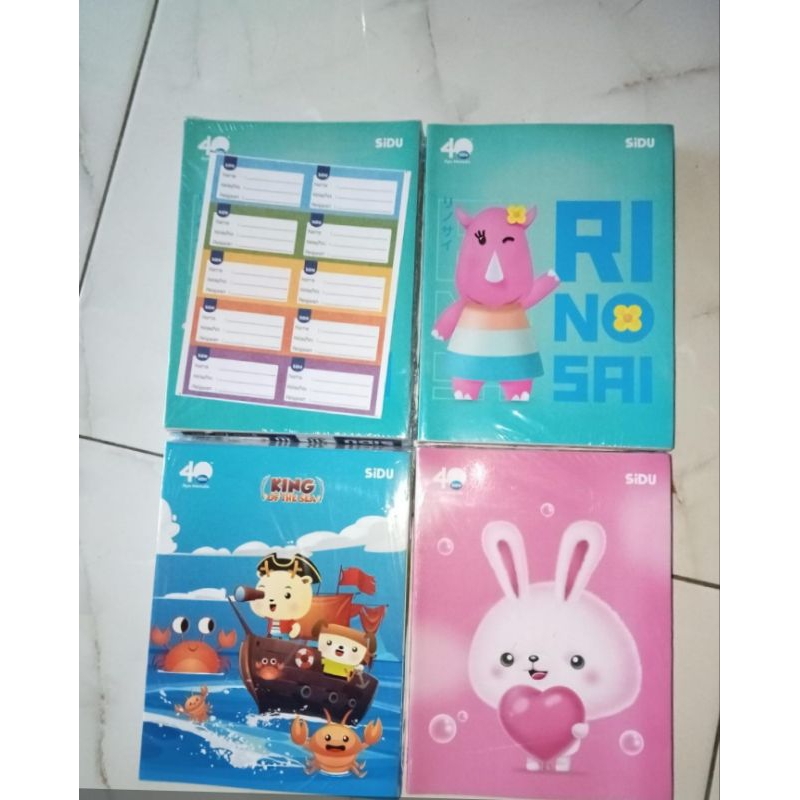

D_T Buku Tulis SIDU 38 lembar 10pc free stiker