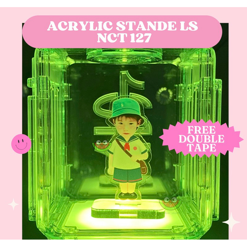ACRYLIC STANDEE LS NCT 127 AKRILIK MEJA PAJANGAN LIGHTSTICK VER 2 NEOBONG DECO KONSER HADIAH JOHNNY 