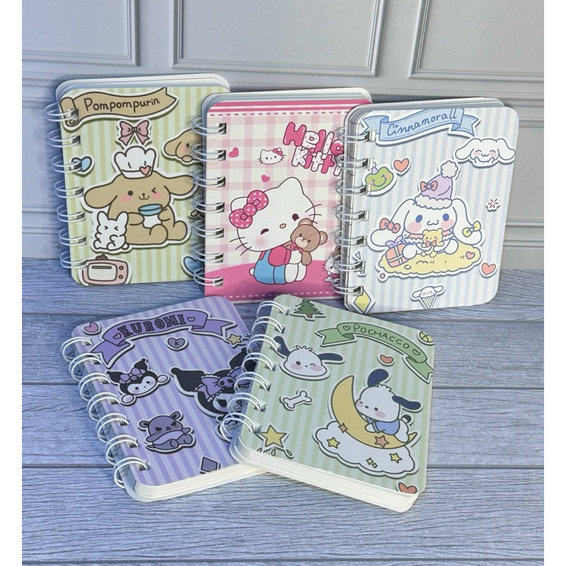 

Notebook Spiral Buku Sanrio A7 BK-1104 Pompompurin Cinnamoroll Hello Kitty Kuromi