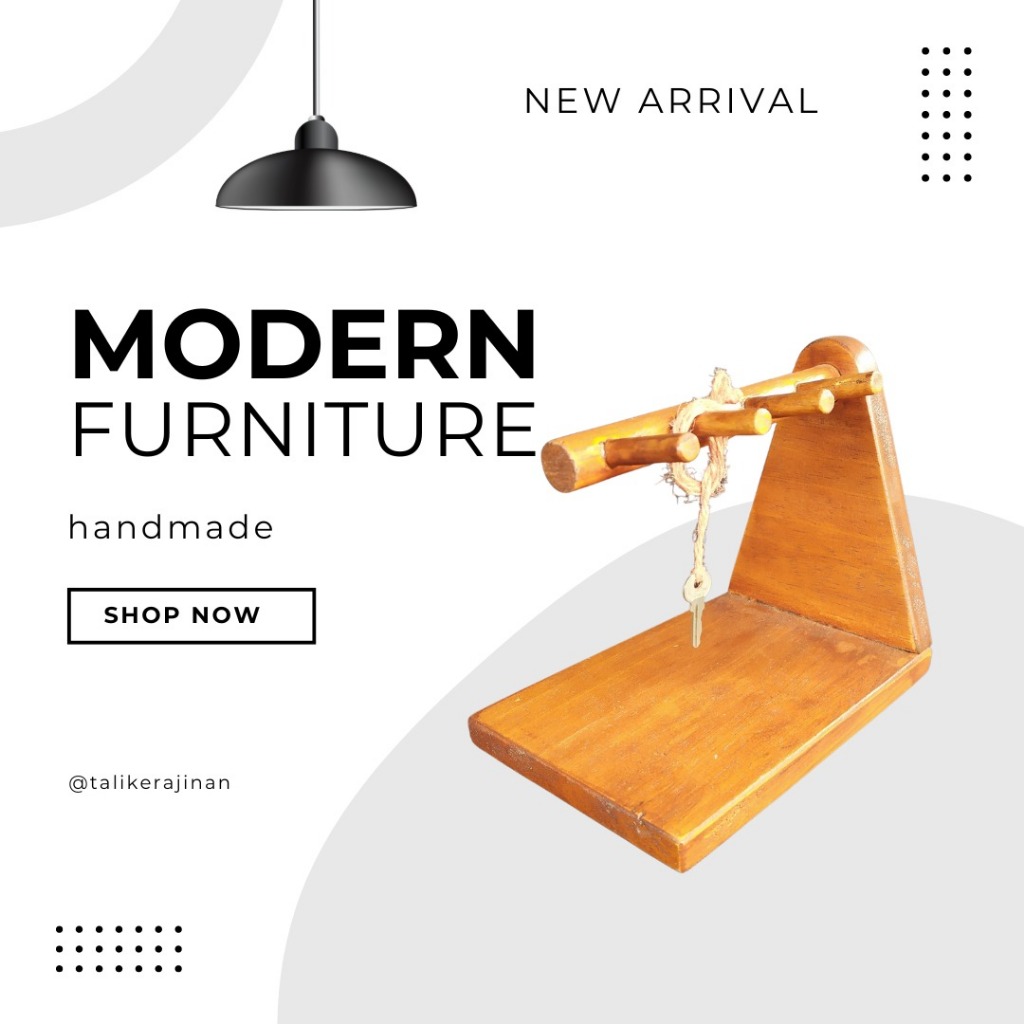 tempat gantungan kunci untuk meja // hiasan meja kantor // dekorasi aesthetic // bahan kayu jati bel