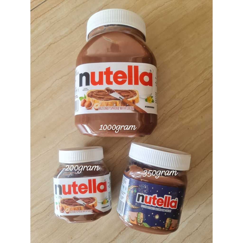 

NUTELLA 200GR / 350 GR / 600GR / 1 KG (HALAL MUI & BPOM)