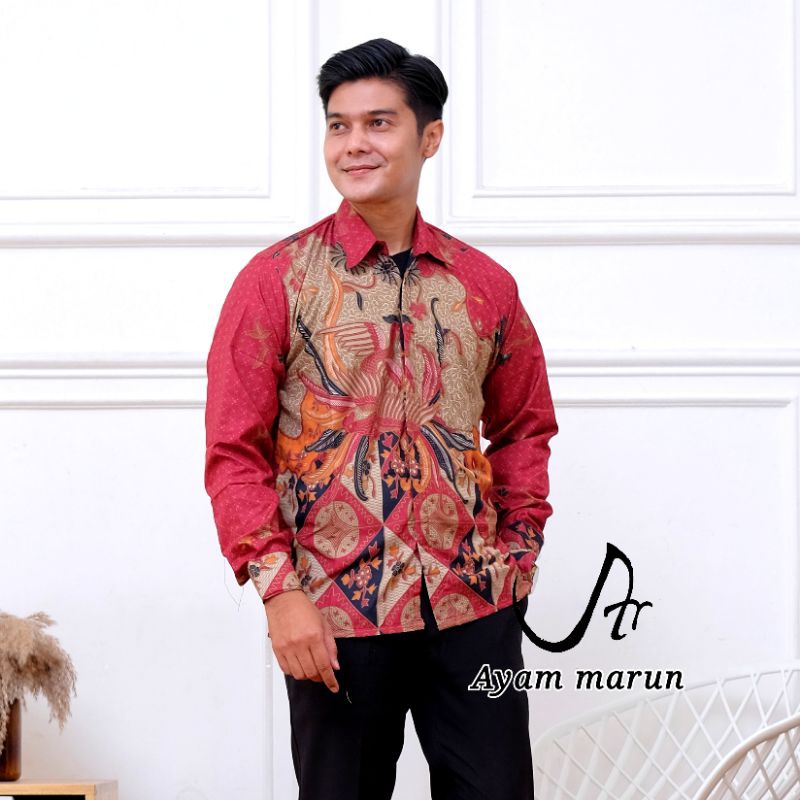 Batik Pria Lengan Panjang / Kemeja Batik Pria Lengan Panjang / Baju Batik Pria Lengan Panjang / Bati