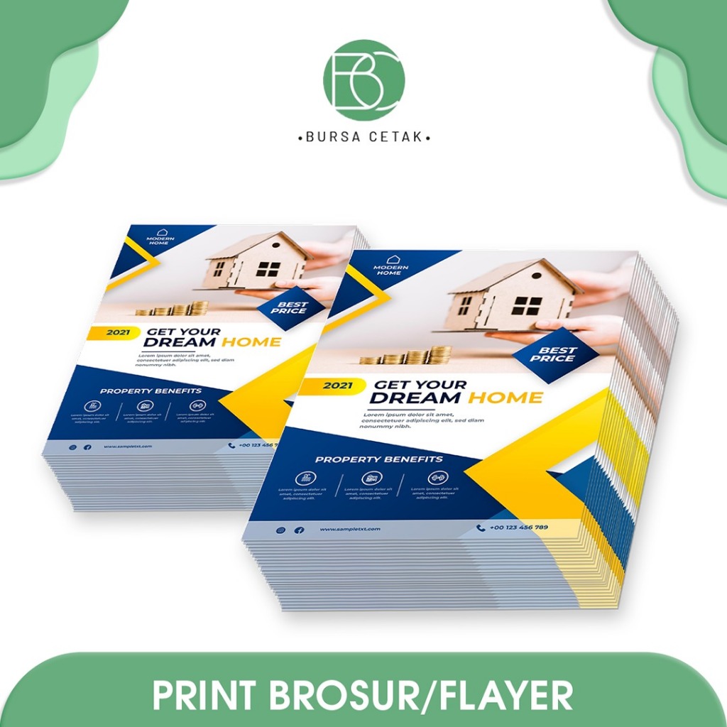 

BURSA CETAK - Cetak / Print Brosur / Flyer A4 1 Sisi A5 2 sisi / Satu Muka Art Paper 150 Gr Dua Muka