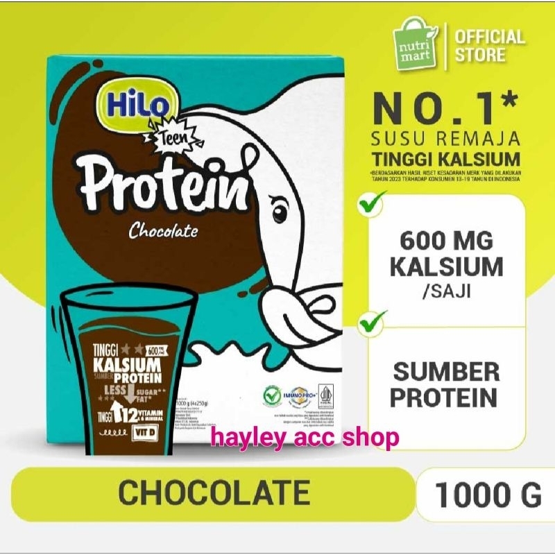 

Hilo Teen Chocolate Coklat 1000gr - Susu Tinggi Kalsium