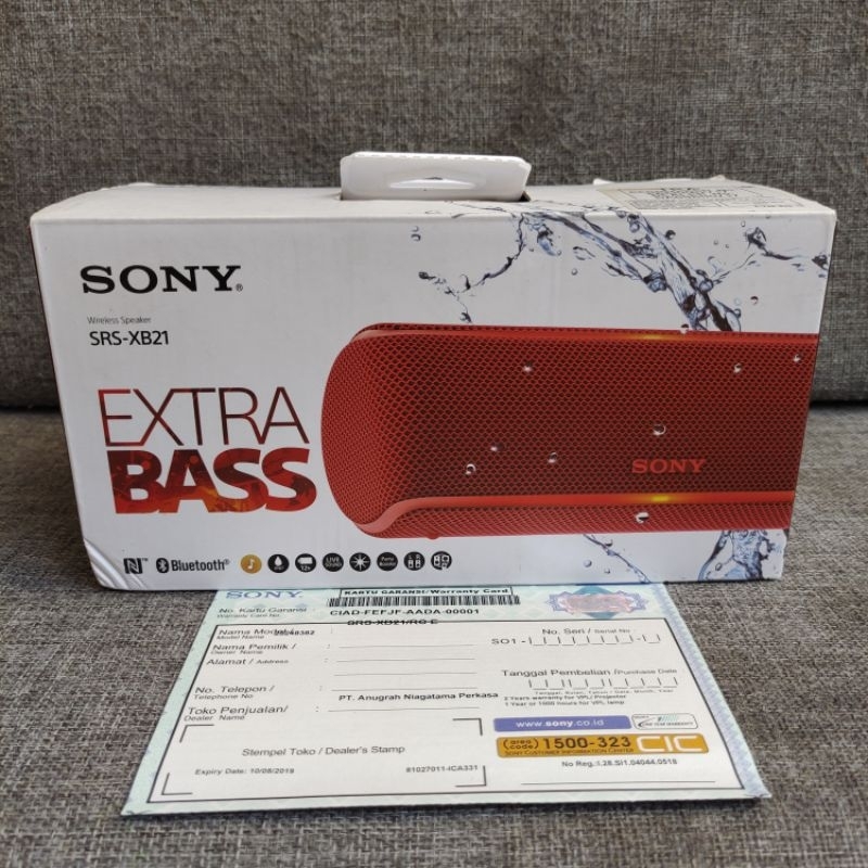 Sony SRS XB21 Original Bluetooth Speaker Portable Nfc Garansi Resmi Sony