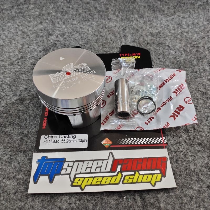PISTON MOTO 1 SEHER UKURAN 55,25 mm PEN 13 BUAT BEAT, JUPITER , VEGA, VARIO 125