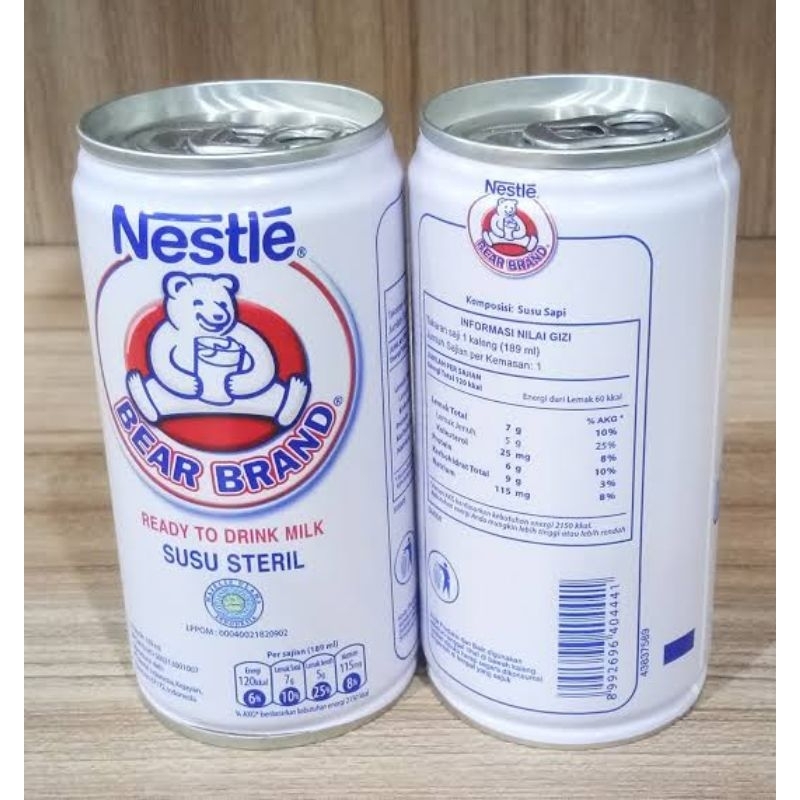 

Bear Brand susu steril kaleng susu beruang