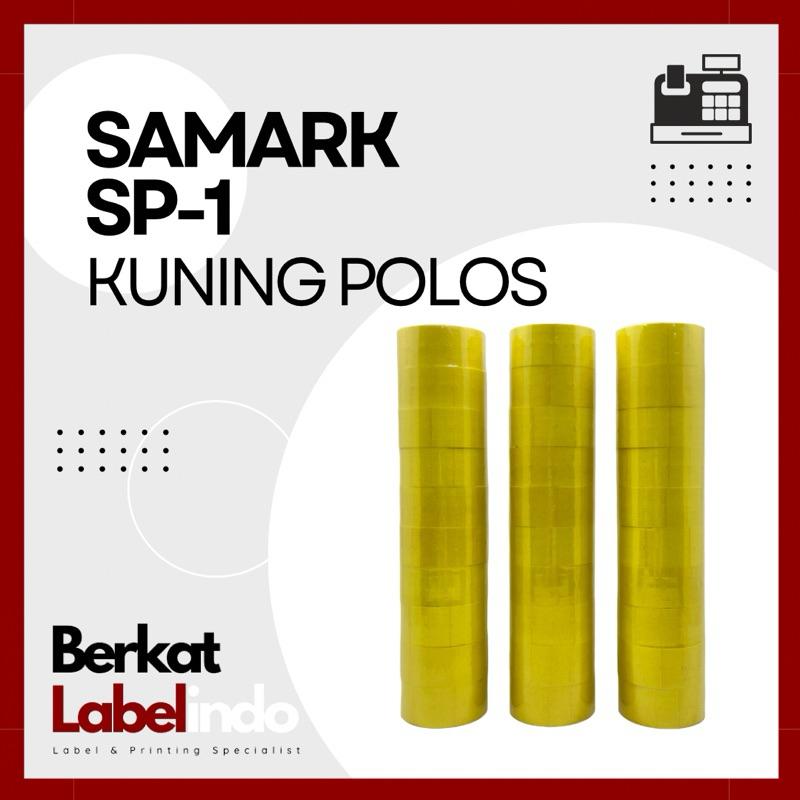

LABEL SAMARK SP-1 KUNING POLOS ISI 500 (1 SLOP)