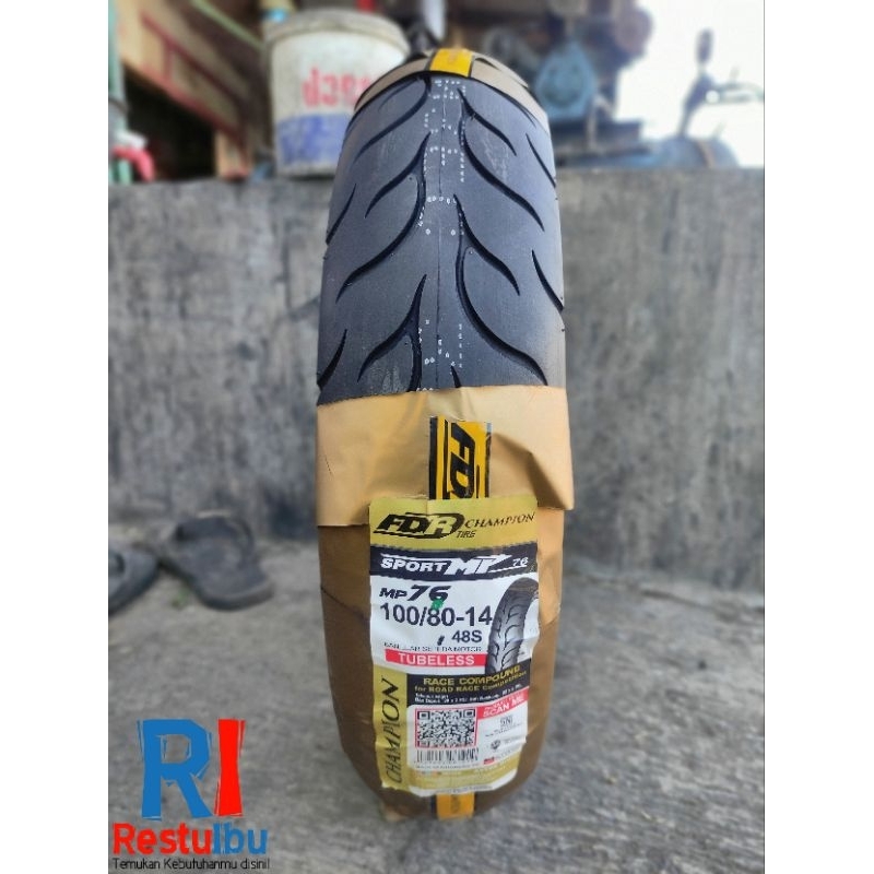 Ban Tubeles FDR Sport MP76 100/80-14 Soft Compound