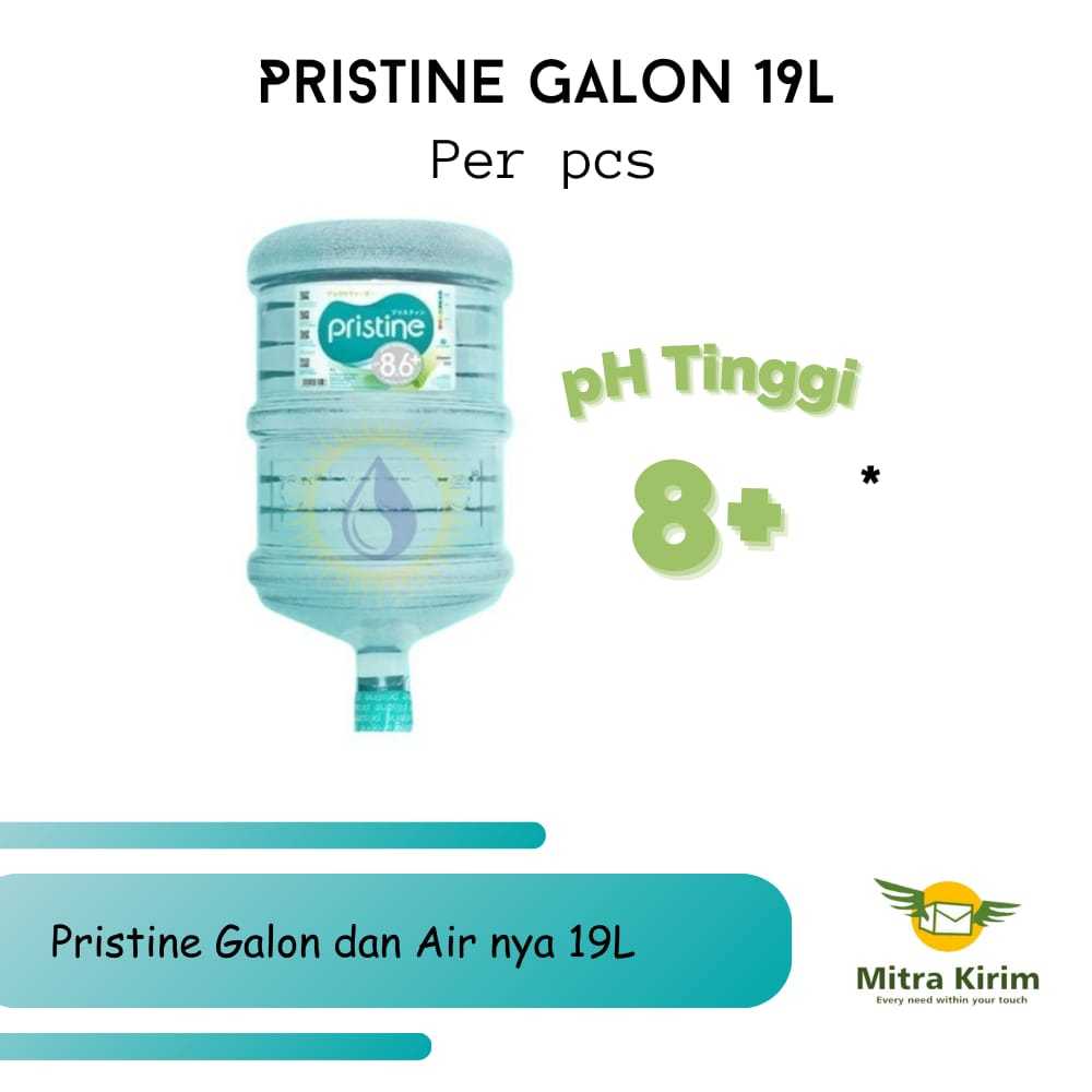 

Pristine Galon Air Mineral 19 Liter + Air