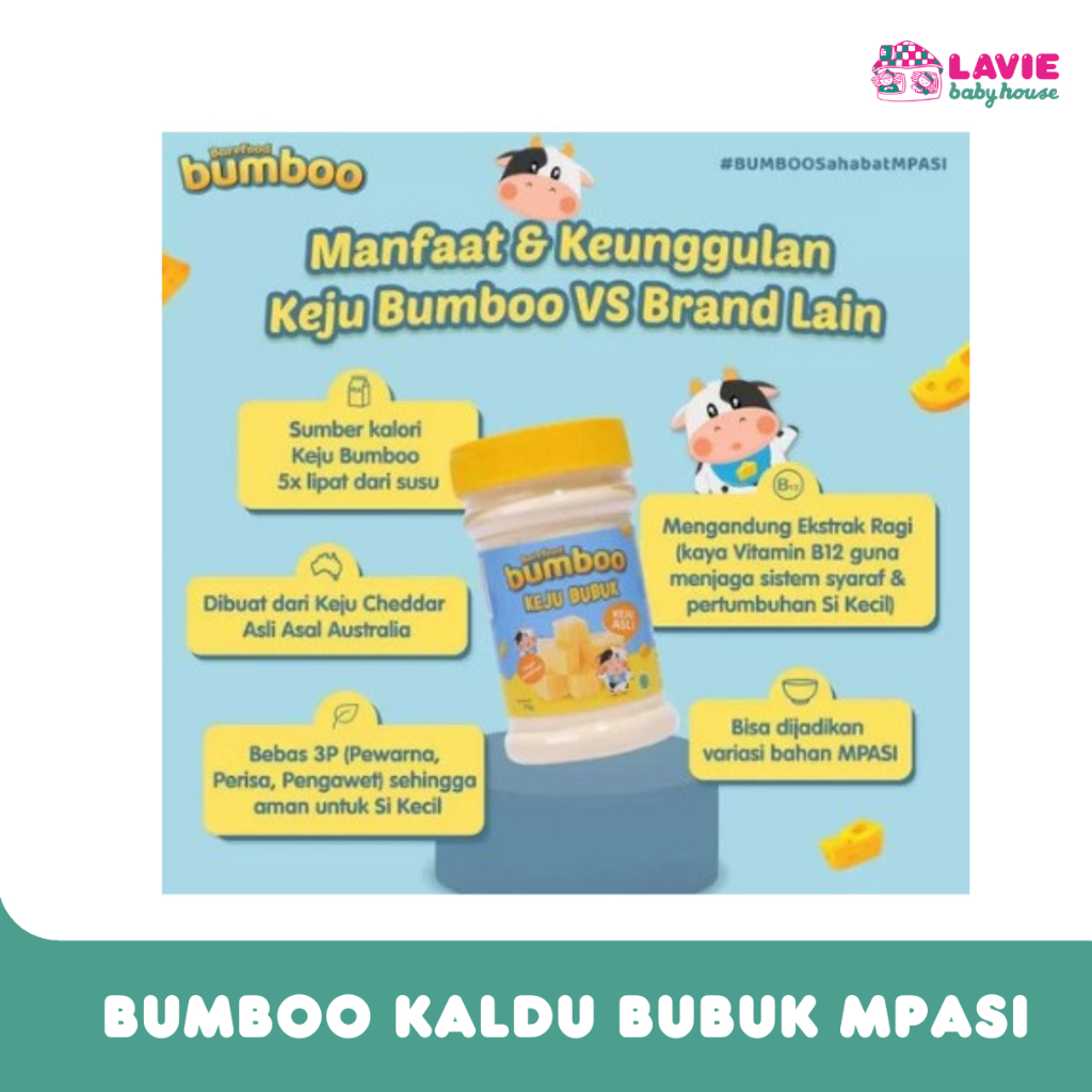 

BUMBOO Bubuk Keju Ati Ayam Ikan Teri Topping MPASI Tinggi Protein & Kalsium Perisa Makanan Anak