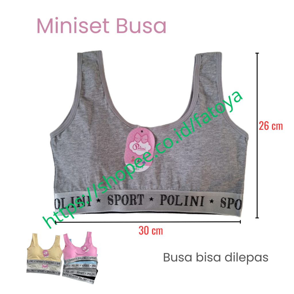 Miniset Busa Anak Remaja | Miniset Busa Remaja | Bra Remaja Miniset Busa