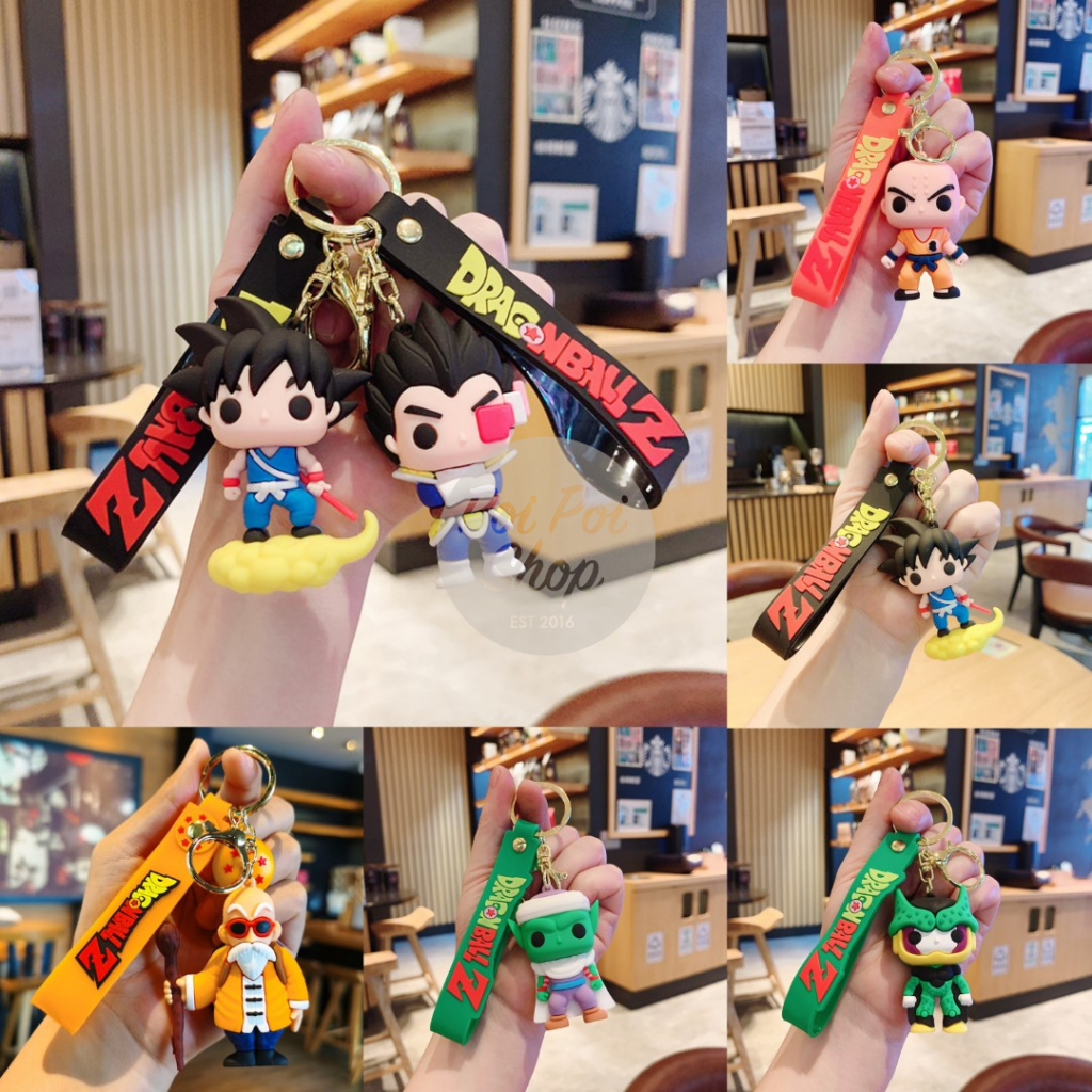 Promo Gantungan Kunci Ganci Keychain Dragon Ball Z Goku Vegeta Aksesoris Tas Handphone Hiasan Lucu