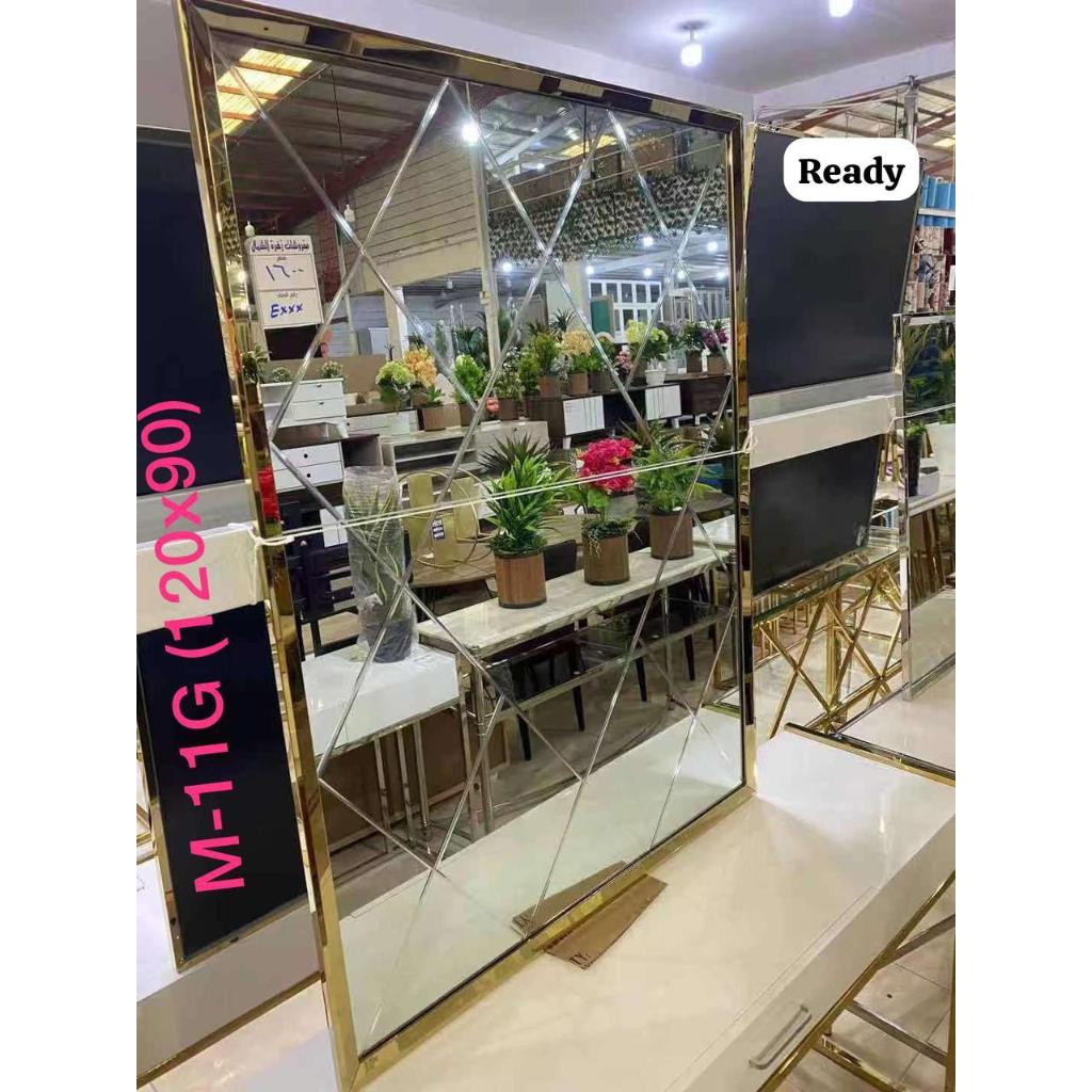 Cermin Tempel Kaca Dekorasi Dinding Uk 120x90cm - kaca bevel import