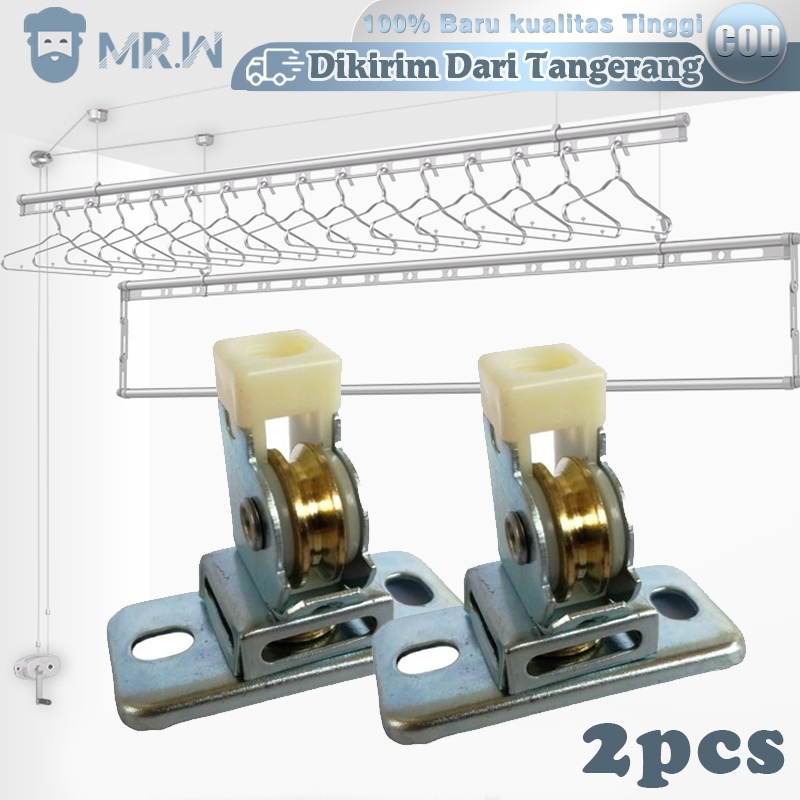 2pcs/Set Katrol Kerekan Jemuran Katrol Kecil Jemuran Katrol Jemuran Lifting Pulley Kerekan Jemuran