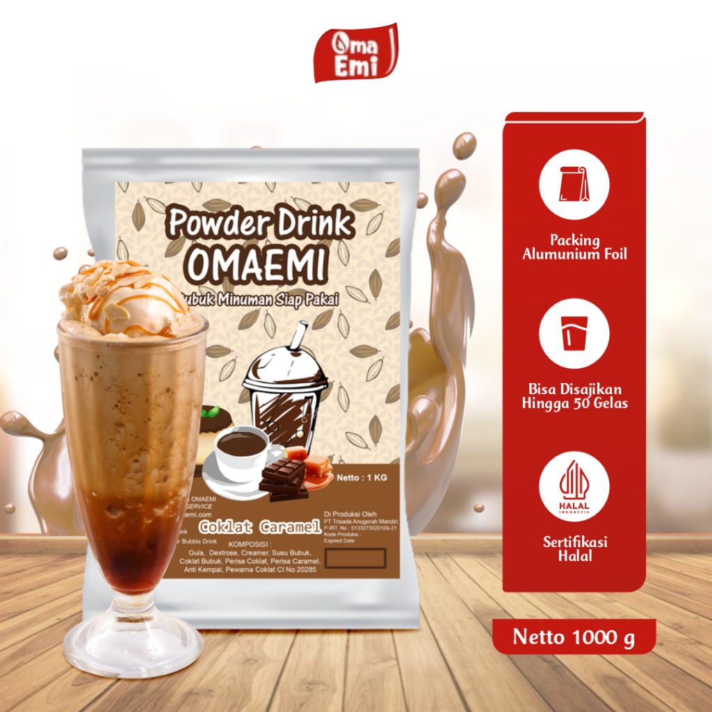 

BUBUK MINUMAN PREMIUM RASA CHOCOLATE CARAMEL | BPOM & HALAL