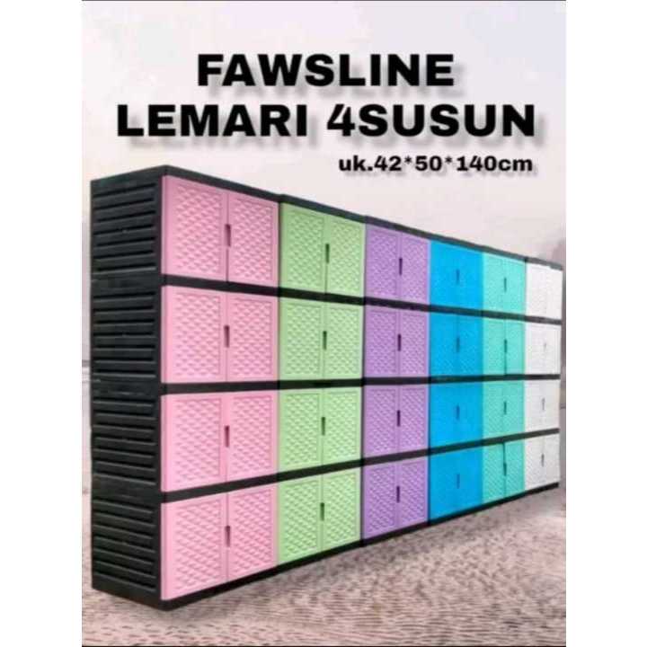 Lemari Susun Lemari 4 Susun Lemari Pakaian ELCO/TABITHA