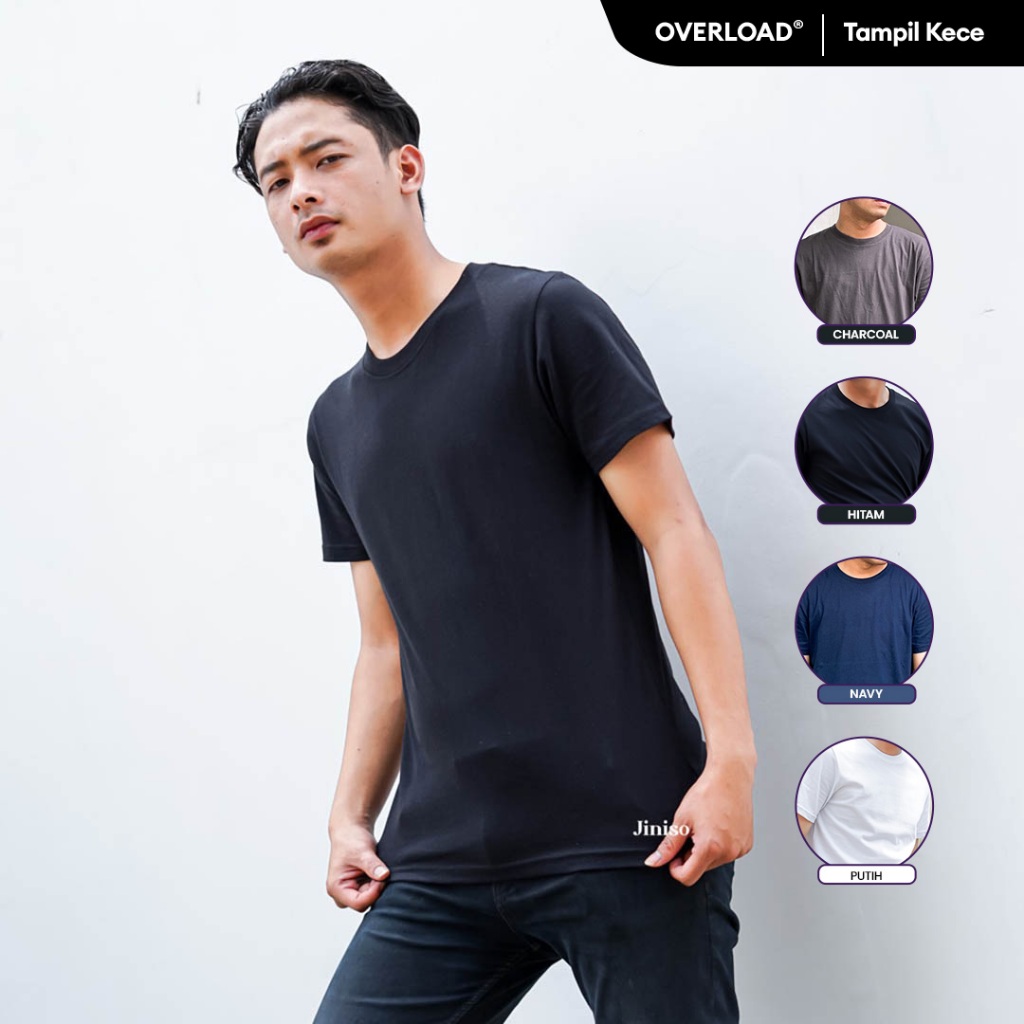 JINISO Kaos Pria Everyday Basic Polos T-Shirt