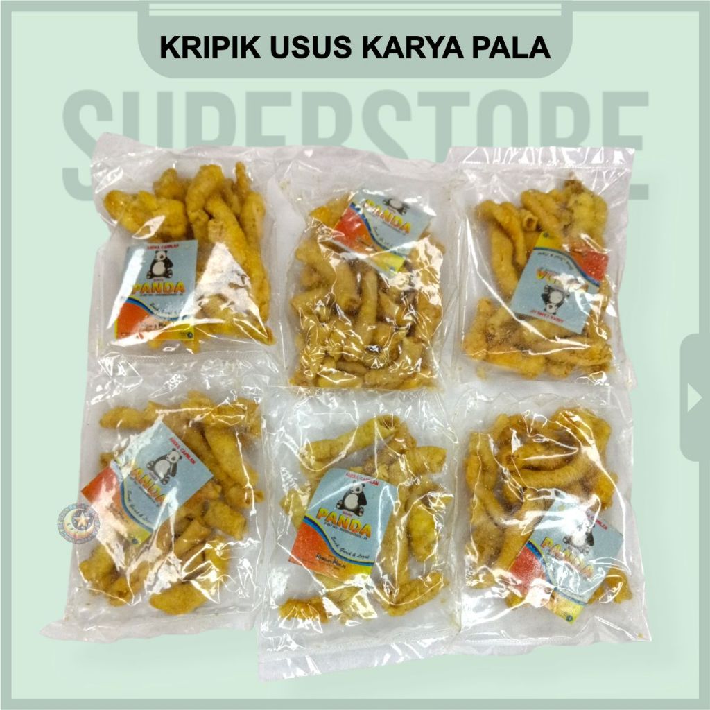 

Keripik Usus Ayam Crispy Gurih Renyah Enak Cemilan Kripik Jajanan Snack Makanan Ringan Kemasan Kecil