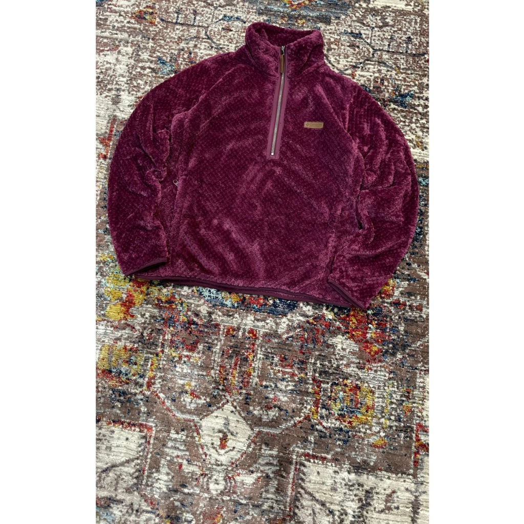 Columbia Fireside II Sherpa Half Zip Fleece (XB035) • Colour : Marion Berry